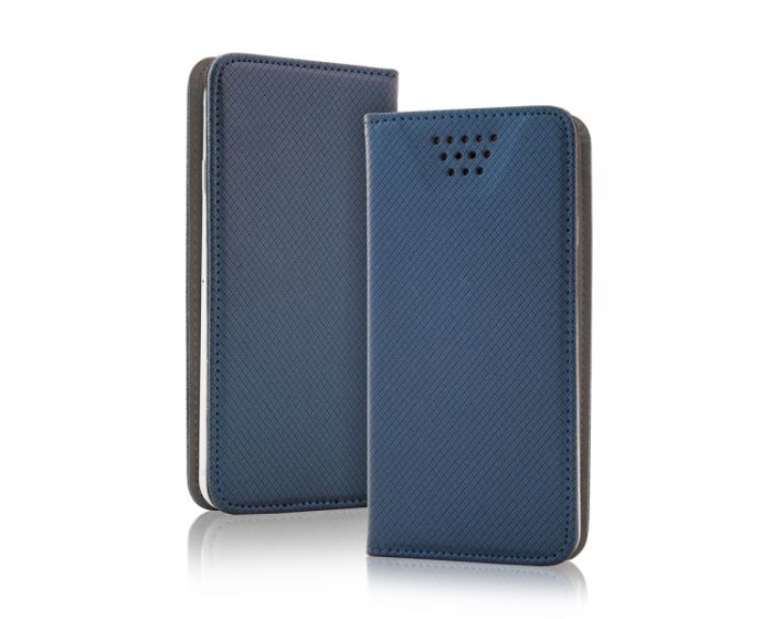 Universal Smart Wallet Case Θήκη Πορτοφόλι Μπλε για συσκευές με οθόνη από 4.7" μέχρι 5.3"