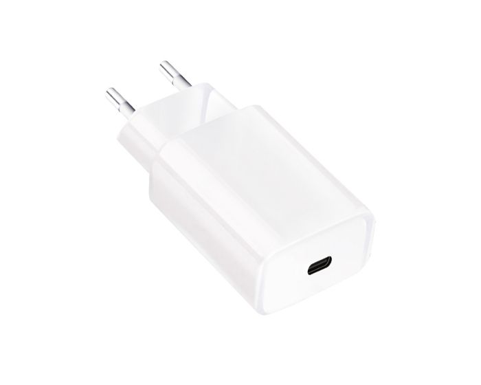 Forcell Travel Charger PD QC4.0 Type C - Αντάπτορας Φόρτισης Τοίχου 3A 25W - White