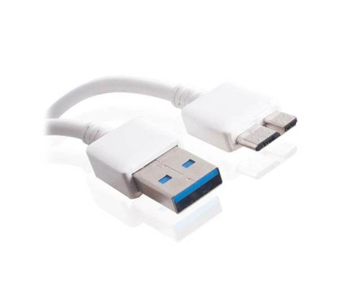 Data Synce Cable Micro USB 3.0 - 1 Μέτρο OEM Λευκό BULK