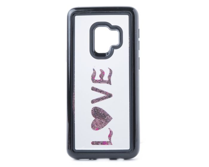 Vennus Mirror Water Case Glitter Love (Samsung Galaxy S9)