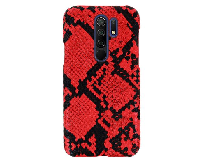 Vennus Wild Case PU Leather Σκληρή Θήκη Design 5 Black / Red (Xiaomi Redmi 9)
