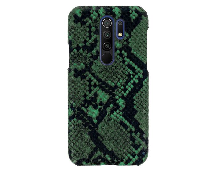 Vennus Wild Case PU Leather Σκληρή Θήκη Design 7 Black / Green (Xiaomi Redmi 9)