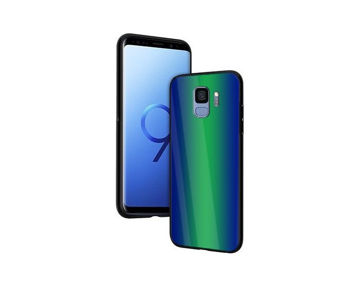 Vennus Glass Reflect Case Πράσινο / Μπλε (Samsung Galaxy S9)