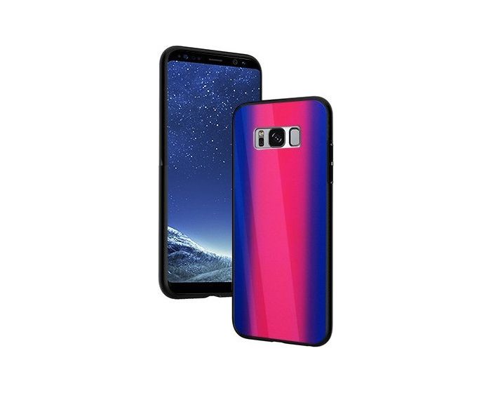 Vennus Glass Reflect Case Φούξια / Μπλε (Samsung Galaxy S8)