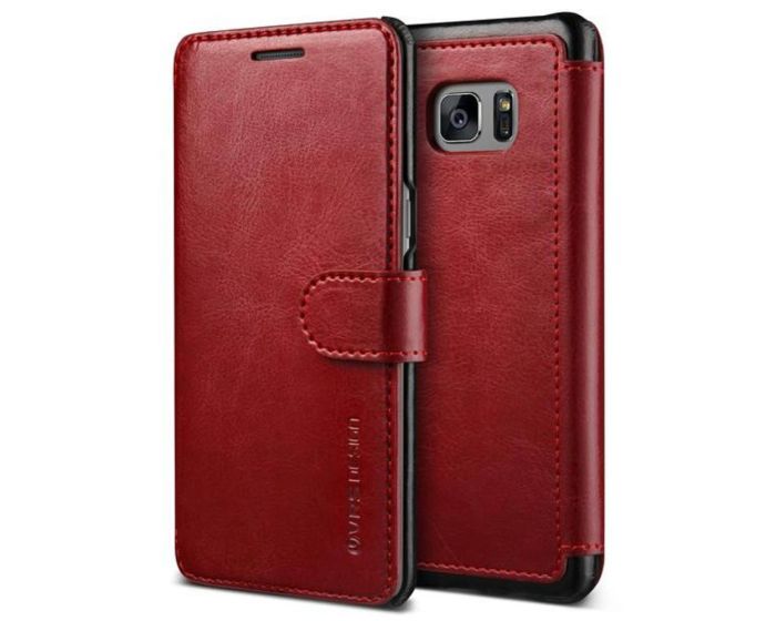 Verus Layered Dandy Diary Leather Case Θήκη Πορτοφόλι (VRGN7-LDDRD) Wine Red (Samsung Galaxy Note 7)