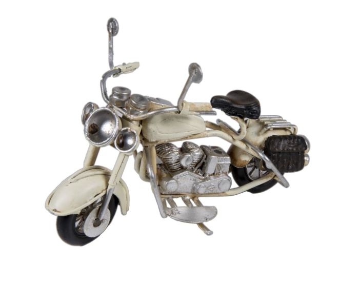 Vintage Διακοσμητική Μεταλλική Μηχανή - Μπεζ