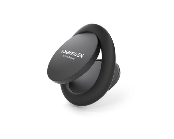 Vonmahlen BackFlip Signature Phone Grip Δαχτυλίδι Συγκράτησης με Μαγνητικό Κλιπ Αυτοκινήτου - Black / Black