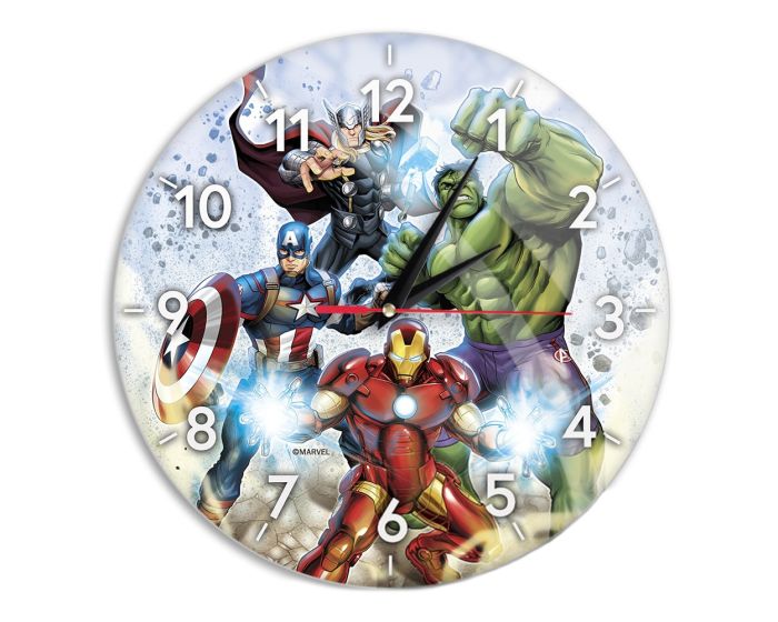 Babaco Wall Clock Acrylic Glossy Avengers 001 (MWCAVEN002) Ρολόι Τοίχου - Multicolor