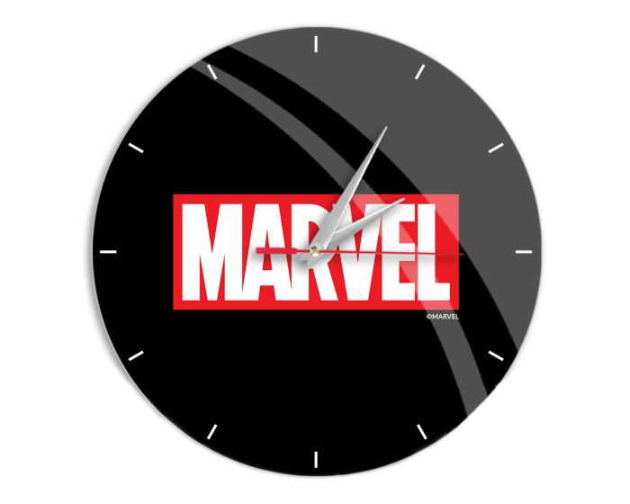 Babaco Wall Clock Glossy Marvel 002 (MWCMV022) Ρολόι Τοίχου - Black