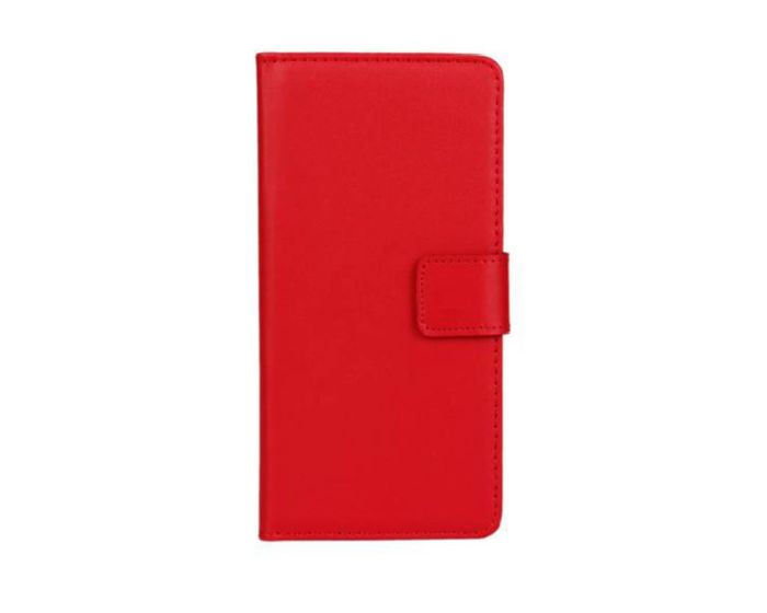 Wallet Case Θήκη Πορτοφόλι με Δυνατότητα Stand + Μεμβράνη Οθόνης Κόκκινο (HTC One A9)
