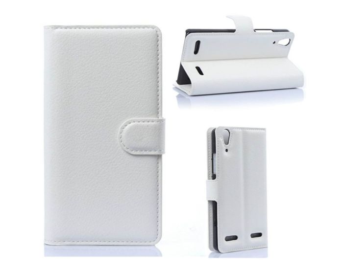 Θήκη Πορτοφόλι Wallet Case White (Lenovo K3/A6000)