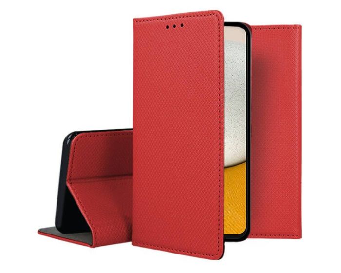 Forcell Smart Book Case με Δυνατότητα Stand Θήκη Πορτοφόλι Red (Samsung Galaxy A55 5G)