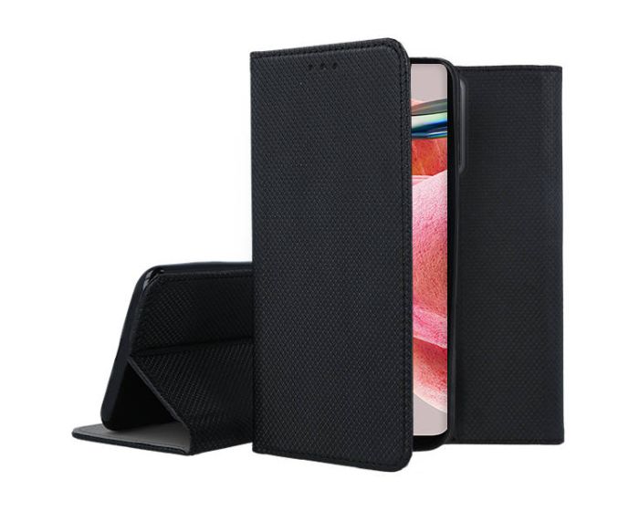 Forcell Smart Book Case με Δυνατότητα Stand Θήκη Πορτοφόλι Black (Xiaomi Redmi Note 12 4G)