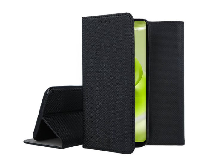 Forcell Smart Book Case με Δυνατότητα Stand Θήκη Πορτοφόλι Black (Xiaomi Redmi Note 12 5G / Poco X5 5G)