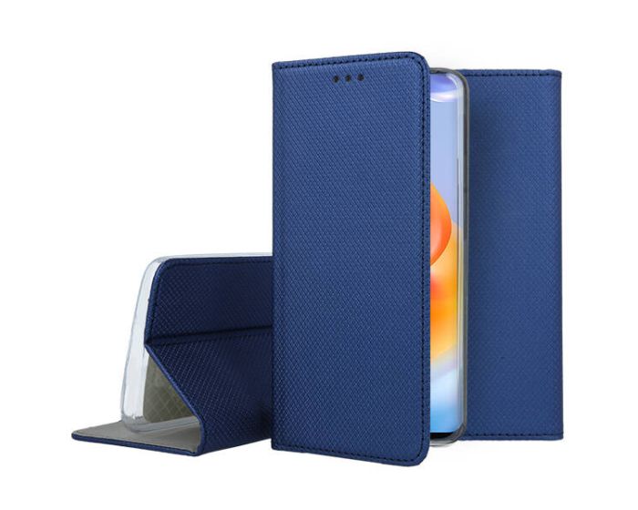 Forcell Smart Book Case με Δυνατότητα Stand Θήκη Πορτοφόλι Navy Blue (Xiaomi Redmi Note 12S)