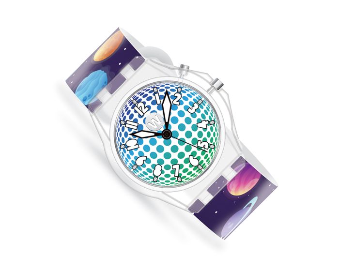 Watchitude Slap Glow Watch Ρολόι Χειρός Τύπου Σλαπ που Φωτίζει (WTD-628) Deep Space