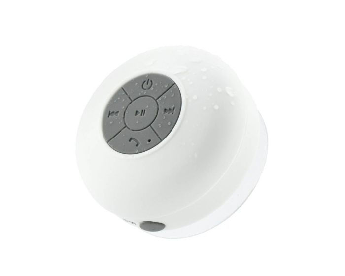 Forever Waterproof Bluetooth Speaker (BS-330) Αδιάβροχο Φορητό Ηχείο Bluetooth Λευκό
