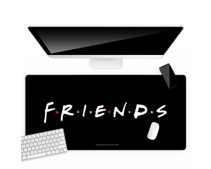 Friends Desk Mat (WDPFRIENDS001) Αντιολισθητικό Mouse Pad 800x400mm - 002 Friends Black