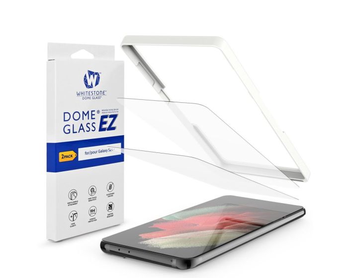 Whitestone Dome EZ Glass Tempered Glass 2-Pack με Πλαίσιο Εγκατάστασης (Samsung Galaxy S21 Plus 5G)