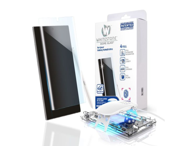 Whitestone Dome Glass (Liquid Dispersion Tech) Full Cover Tempered Glass Screen Protector (Samsung Galaxy Note 20 Ultra)