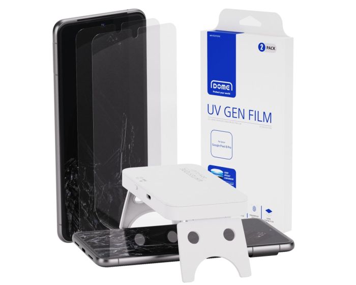 Whitestone Dome UV Gen Film 2-Pack Full Cover Screen Protector (Google Pixel 8 Pro)