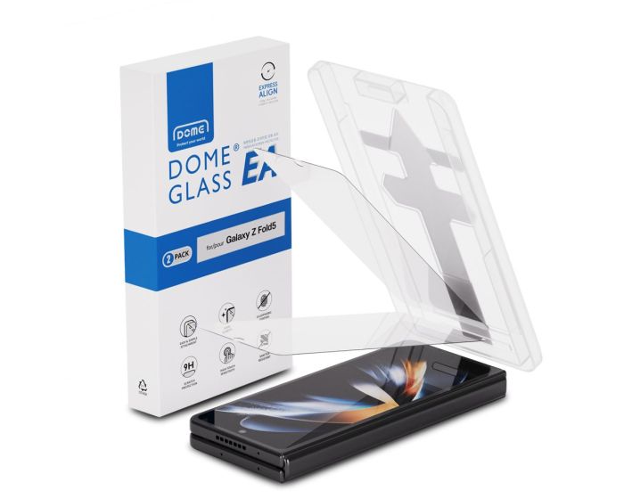 Whitestone Dome EA Tempered Glass 2-Pack με Πλαίσιο Εγκατάστασης (Samsung Galaxy Z Fold5)