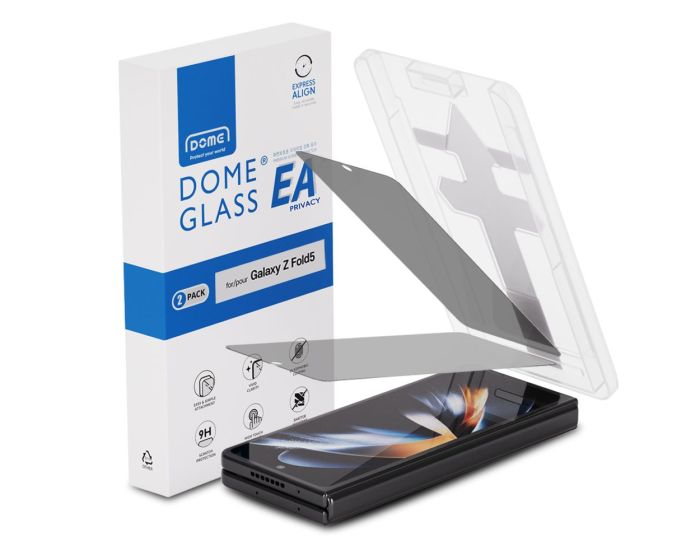 Whitestone Dome EA Tempered Glass Privacy 2-Pack με Πλαίσιο Εγκατάστασης (Samsung Galaxy Z Fold5)