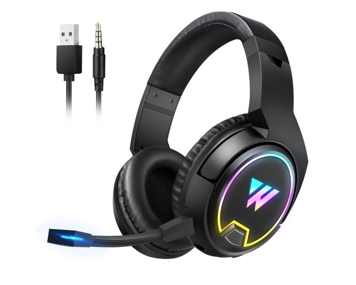 Wintory W1 3D Stereo Gaming Bluetooth Headphones with Microphone Ακουστικά - Black