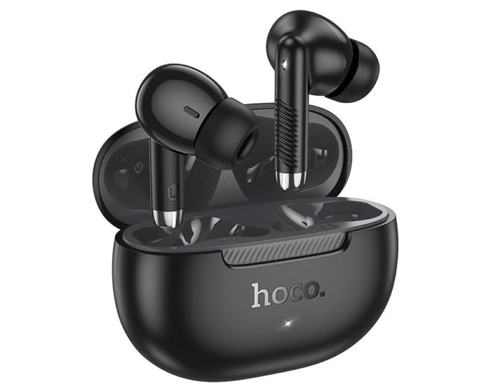 HOCO EQ24 TWS Wireless Bluetooth Stereo Earbuds with Touch Screen - Midnight Black - MT83026