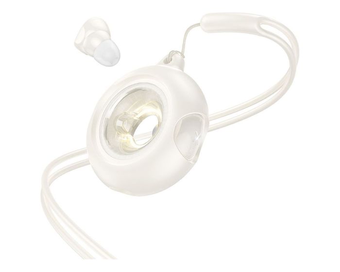 HOCO EW71 TWS Wireless Bluetooth Stereo Earbuds with Led Lighting - Milky White - MT82780