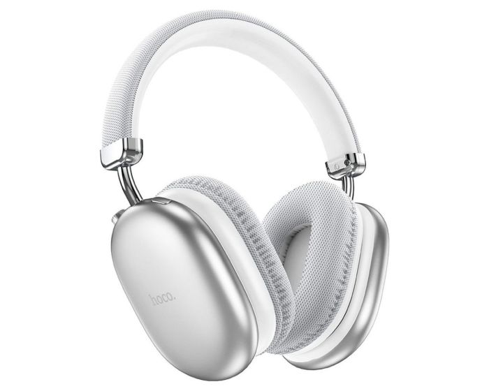 HOCO W35 Max Bluetooth Wireless Headphones Ασύρματα Ακουστικά Silver - MT83011