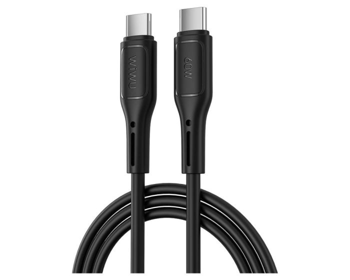 WIWU Wi-C043E Starlink Series Data Cable Καλώδιο Φόρτισης 60W Type-C σε Type-C 1m - Black - MT82643