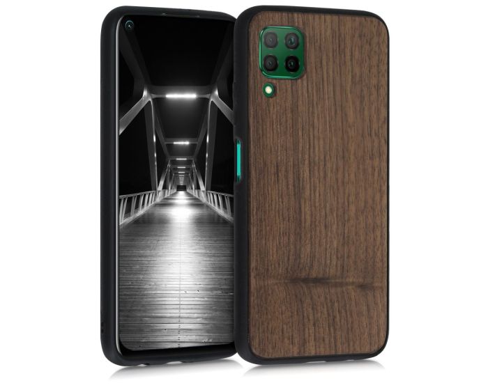 KWmobile Wooden Case (51670.18) Θήκη Ξύλινη Walnut Dark Brown (Huawei P40 Lite)