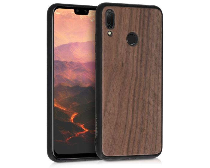 KWmobile Wooden Case (49162.18) Θήκη Ξύλινη Walnut Dark Brown (Huawei Y9 2019)