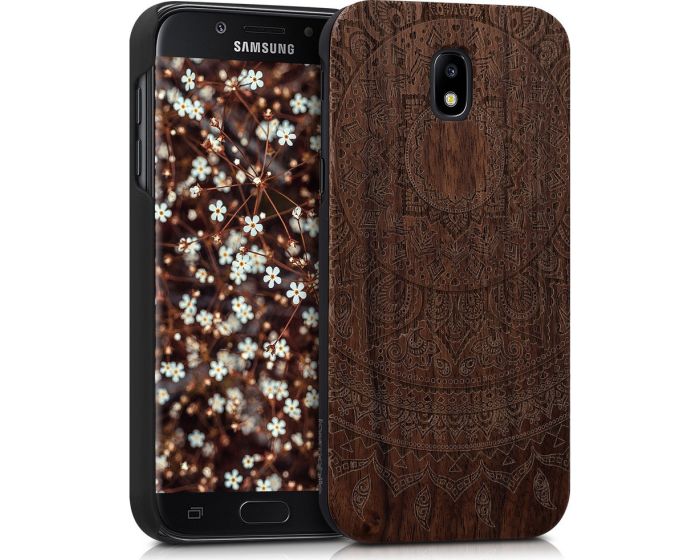 KWmobile Wooden Case Indian Sun (41157.01) Θήκη Ξύλινη Walnut (Samsung Galaxy J5 2017)