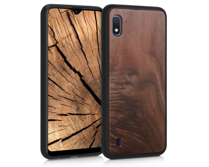 KWmobile Wooden Case (49826.18) Θήκη Ξύλινη Walnut Dark Brown (Samsung Galaxy A10)