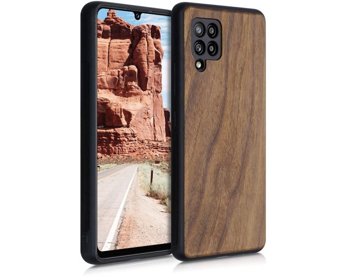 KWmobile Wooden Case (53808.18) Θήκη Ξύλινη Dark Brown (Samsung Galaxy A42 5G)