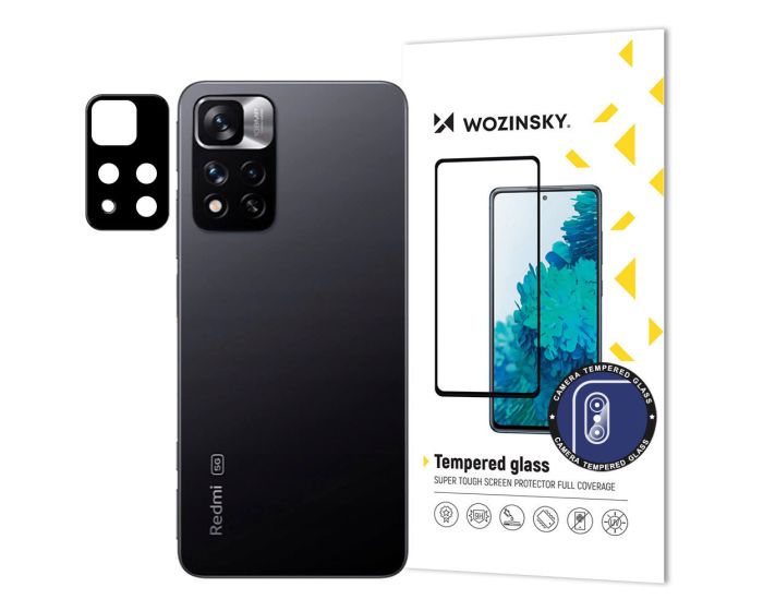 Wozinsky 9H Full Camera Lens Tempered Glass Film Prοtector Black (Xiaomi Poco X4 NFC 5G / Redmi Note 11 Pro Plus 5G)