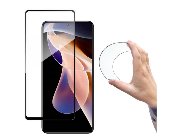 Wozinsky Nano Flexi Full Face Black Αντιχαρακτικό 9H Hybrid Screen Protector (Xiaomi Poco X4 NFC 5G / Redmi Note 11 Pro Plus 5G)