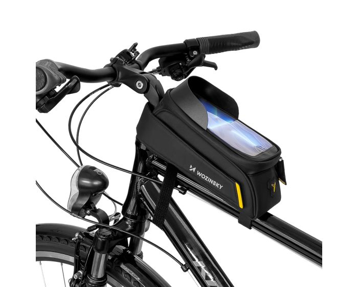 Wozinsky Bike Frame Storage Bag 1L with Fender (WBB25BK) Τσαντάκι Ποδηλάτου με Θέση για Smartphone 6.7'' - Black