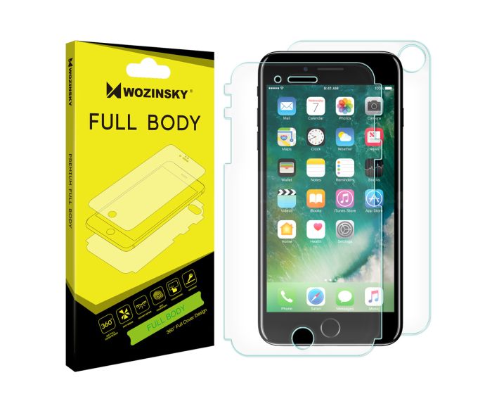 WOZINSKY Premium Full Body Screen Protector Self - Repair Front&Back (iPhone 8)