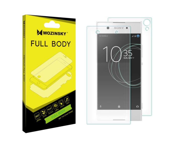 WOZINSKY Premium Full Body Screen Protector Self - Repair Front&Back (Sony Xperia XA1)