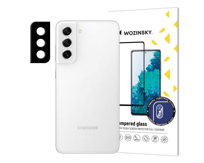 Wozinsky 9H Full Camera Lens Tempered Glass Film Prοtector Black (Samsung Galaxy S21 FE 5G)