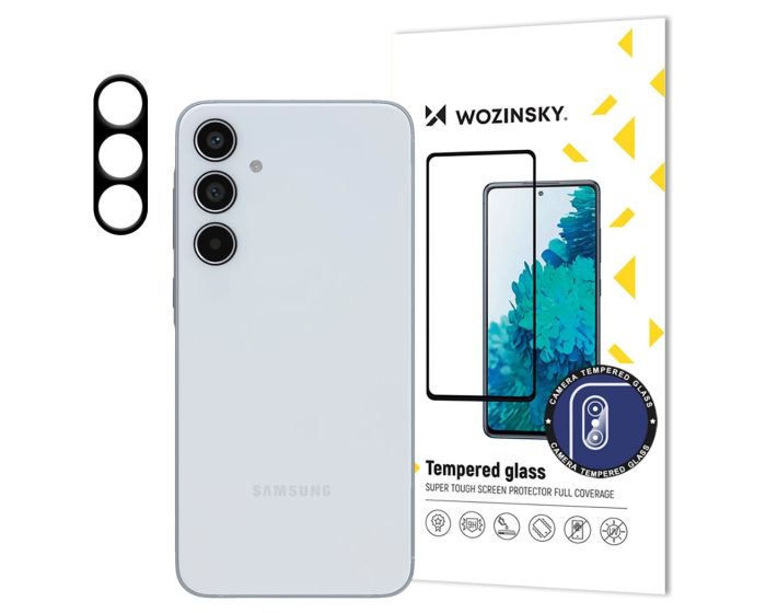 Wozinsky 9H Full Camera Lens Tempered Glass Film Prοtector Black (Samsung Galaxy A35 5G)