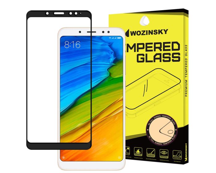 Wozinsky Full Glue Full Face Curved Black Αντιχαρακτικό Γυαλί 9H Tempered Glass (Xiaomi Redmi Note 5)