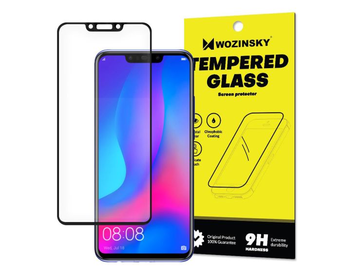 Wozinsky Full Glue Full Face Case Friendly Black Αντιχαρακτικό Γυαλί 9H Tempered Glass (Huawei Nova 3)
