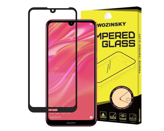 Wozinsky Full Glue Full Face Case Friendly Black Αντιχαρακτικό Γυαλί 9H Tempered Glass (Huawei Y5 2019)