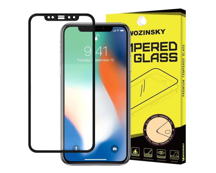 Wozinsky Full Glue Full Face Case Friendly Black Αντιχαρακτικό Γυαλί 9H Tempered Glass (iPhone 12 Pro Max)