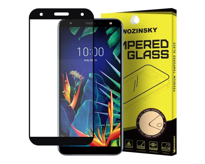 Wozinsky Full Glue Full Face Case Friendly Black Αντιχαρακτικό Γυαλί 9H Tempered Glass (LG K40 / K12 Plus)