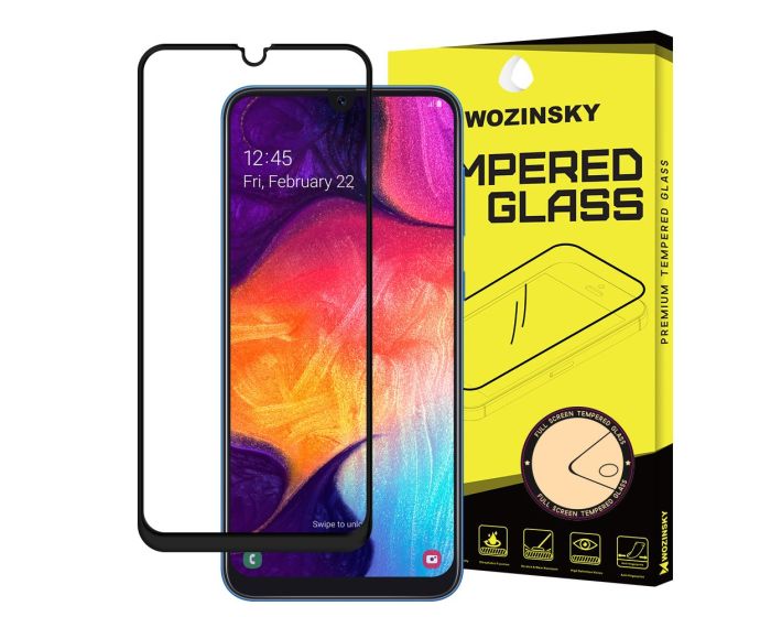 Wozinsky Full Glue Full Face Case Friendly Black Αντιχαρακτικό Γυαλί 9H Tempered Glass (Samsung Galaxy A30 / A50)